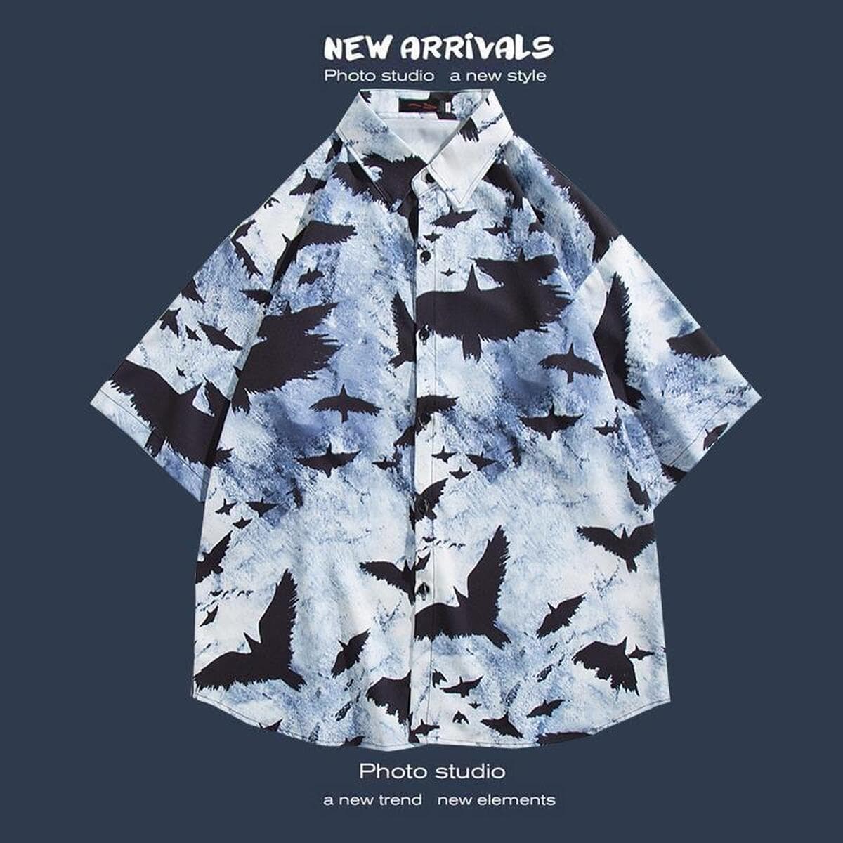 Рубашка с короткими рукавами и цветочным принтом, островной Хайнань, пляжный гонконгский стиль, стиль Sanya Xiawei, тайская...