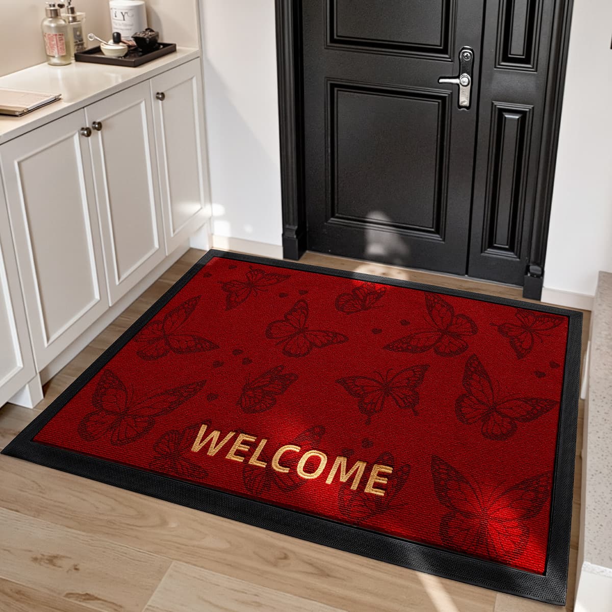 Коврик для входной двери в новом китайском стиле Dajiang, грязеотталкивающий резиновый коврик для прихожей, вышитый...