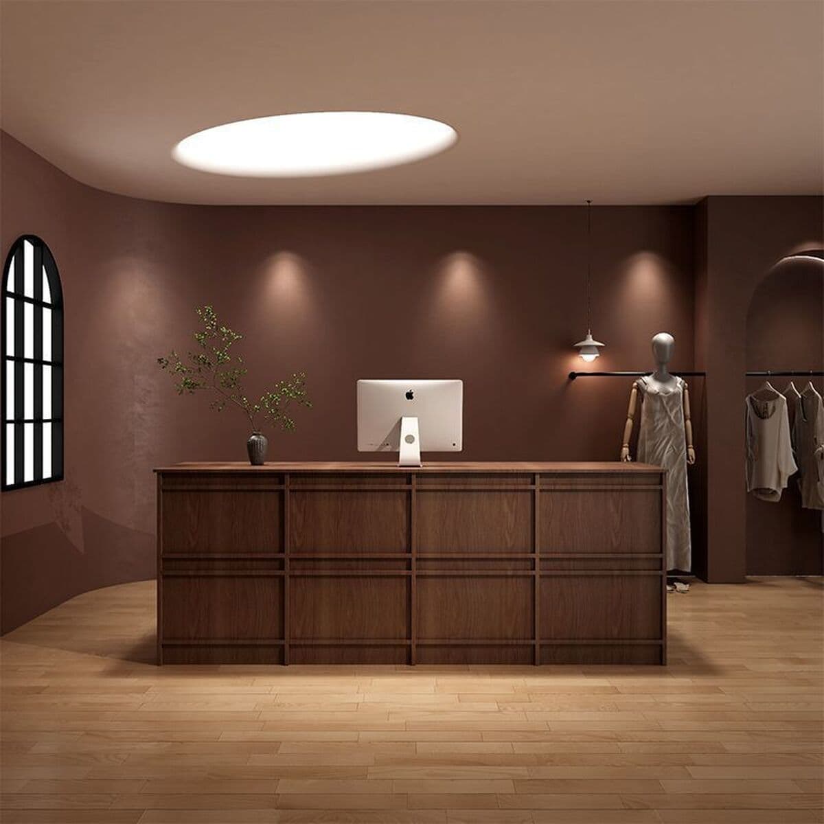 Касса интегрирована в американский бар, теперь ретро-бар новый китайский кассовый стол Салон красоты