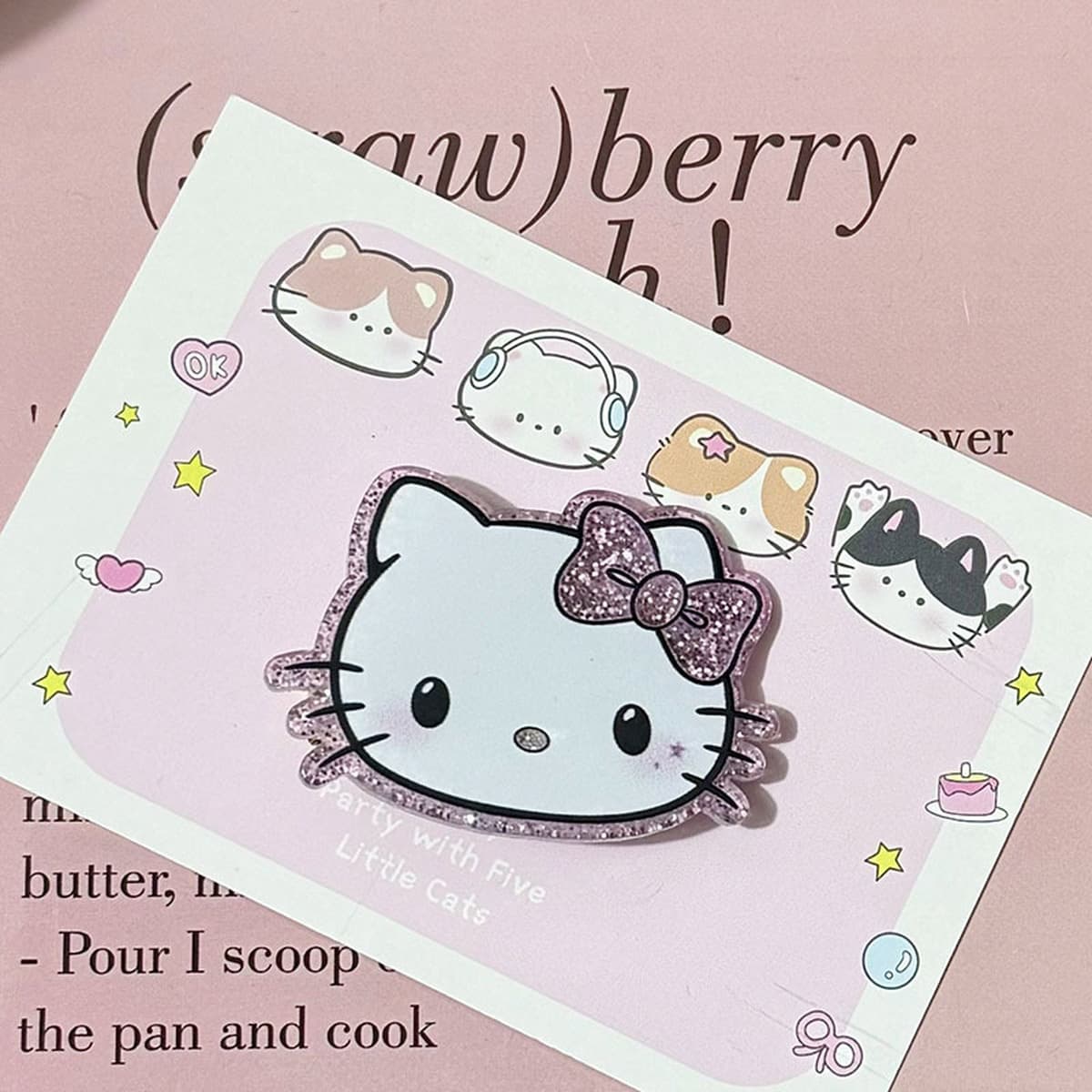 Тонкие блестящие черно-белые аксессуары для волос с изображением дьявола, ангела, кошки, сердца, мультяшные аксессуары для...