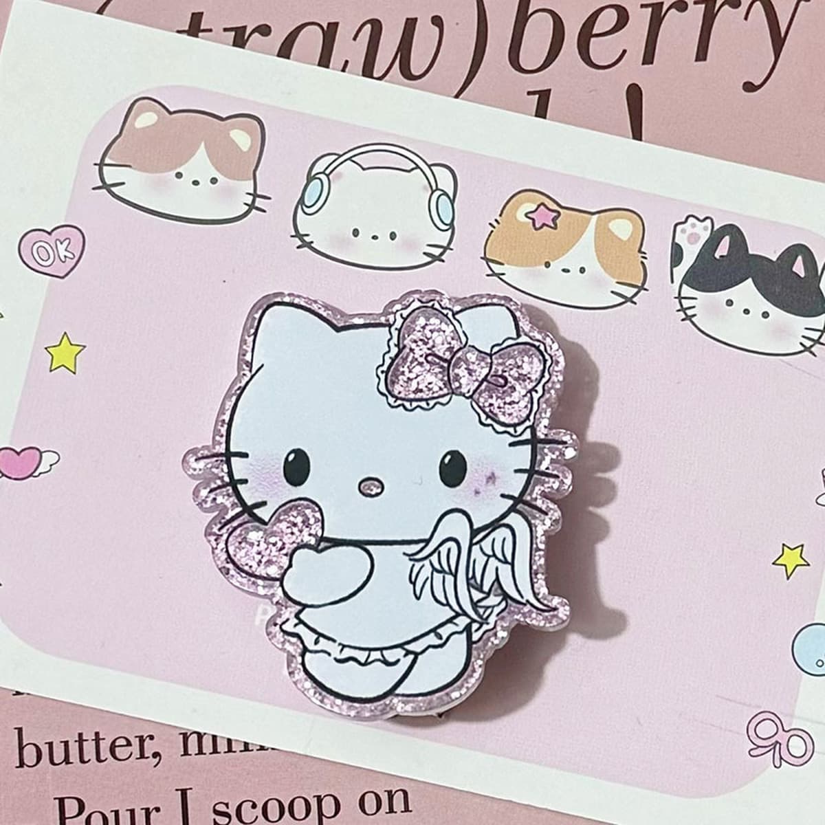 Тонкие блестящие черно-белые аксессуары для волос с изображением дьявола, ангела, кошки, сердца, мультяшные аксессуары для...