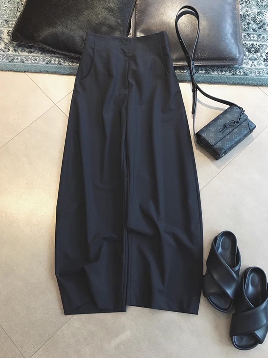 Оригинальное качество закрыто! Черный кокон с высокой талией