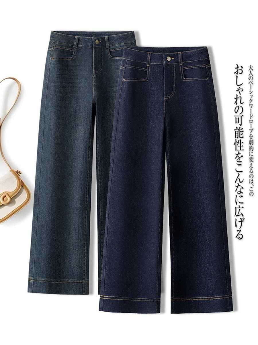 Джинсы прямого кроя для миниатюрных женщин, зимние, на флисовой подкладке, утолщенные, с высокой талией, стройнящие,...