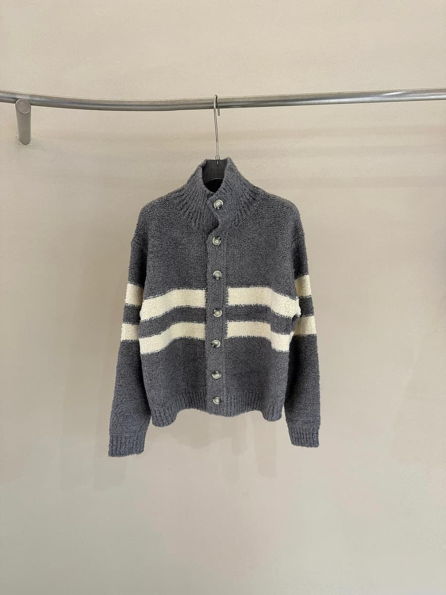 Корейский трикотажный кардиган куртка с половинным вырезом