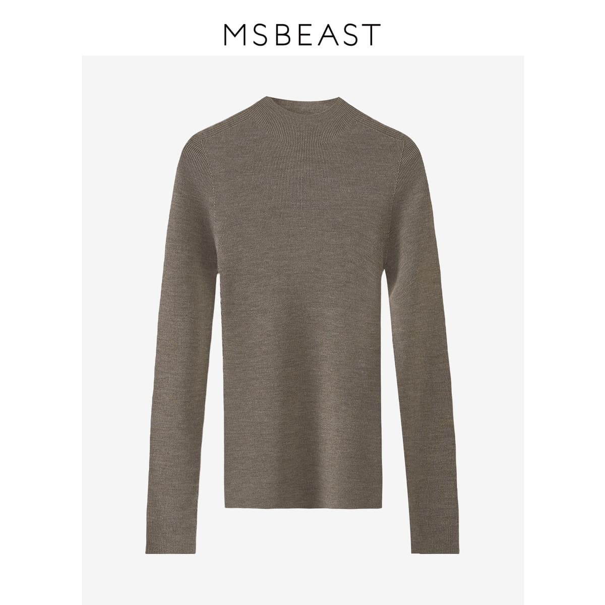 Женский свитер из 100% шерсти, бесшовный, с воротником-стойкой/полуворотником, машинная стирка, новая модель 2025 года, от...