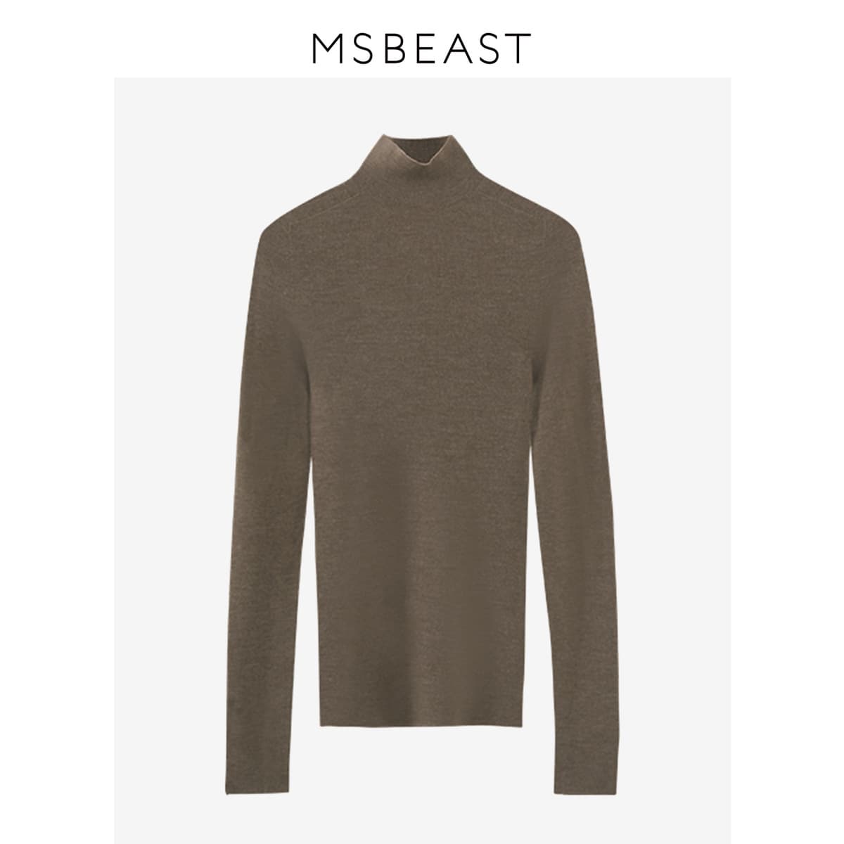 Женский свитер из 100% шерсти, бесшовный, с воротником-стойкой/полуворотником, машинная стирка, новая модель 2025 года, от...