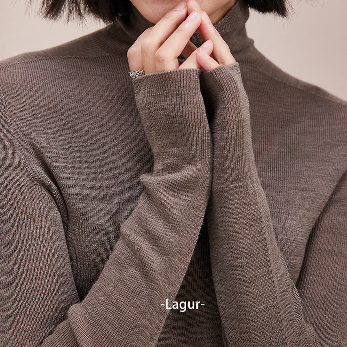 Немецкий бесшовный свитер из пряжи Янцзы, женский трикотажный базовый слой с высоким воротом для осени и зимы.