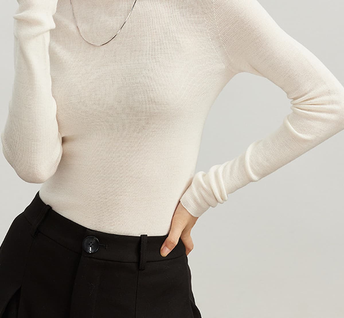 Роскошный немецкий 18-игольный бесшовный шерстяной свитер Yangtze Shimajing 25, осенне-зимняя трикотажная рубашка с высоким...