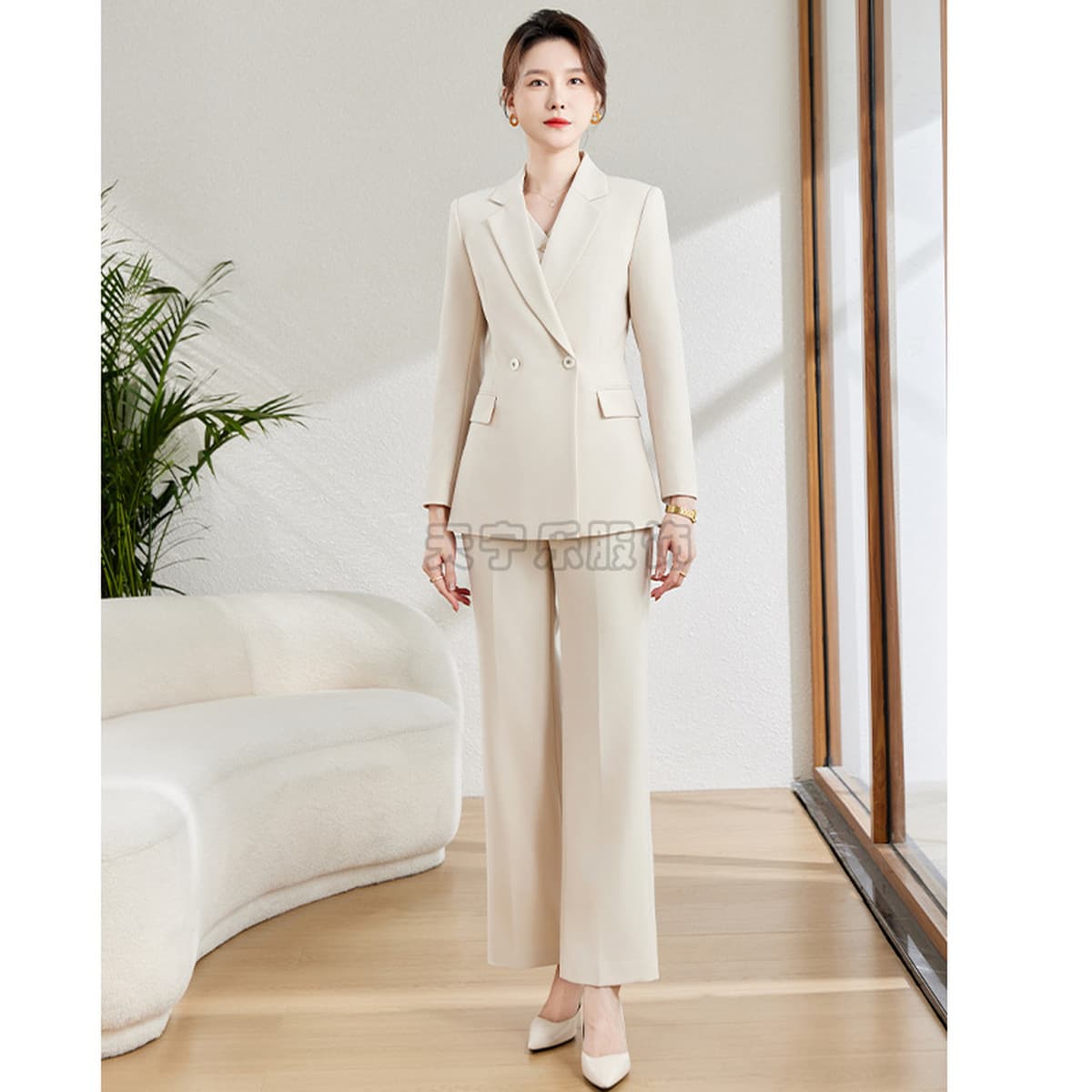 Костюмный комплект, деловой наряд, элегантный женский пиджак, осенняя женская формальная одежда, нежный стиль рабочей...