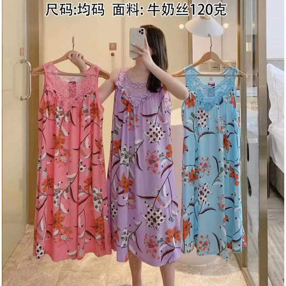 Внешняя торговля ночная рубашка лето новый жилет без рукавов платье плюс размер пухлые девушки Сладкая Сексуальная...