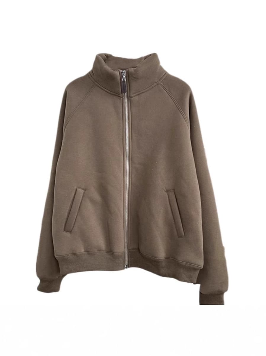 Маленькая обогреватель зимой! Толстый кашемировый свитер куртка женская поездка на дикий отдых теплый кардиган с молнией