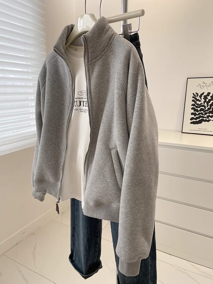 Маленькая обогреватель зимой! Толстый кашемировый свитер куртка женская поездка на дикий отдых теплый кардиган с молнией