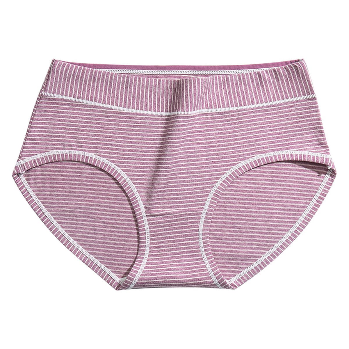 Однотонное чистое хлопковое нижнее белье, женские хлопковые антибактериальные полосатые шорты оптом с высокой талией,...