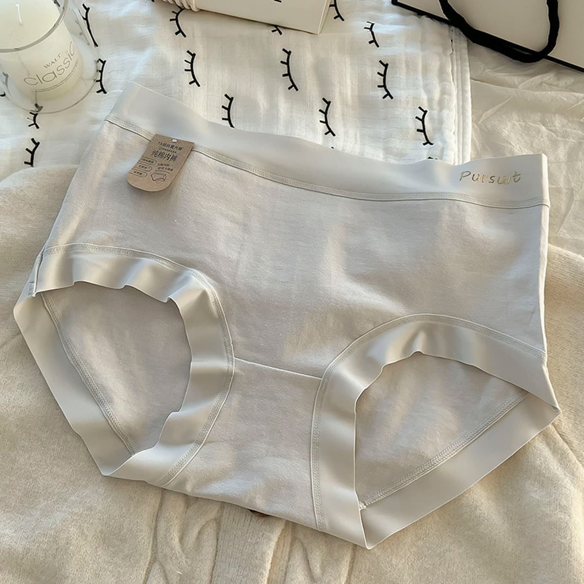 7A антибактериальное дышащее нижнее белье из чистого хлопка со средней талией для женщин, новинка 2025 года, летние удобные...