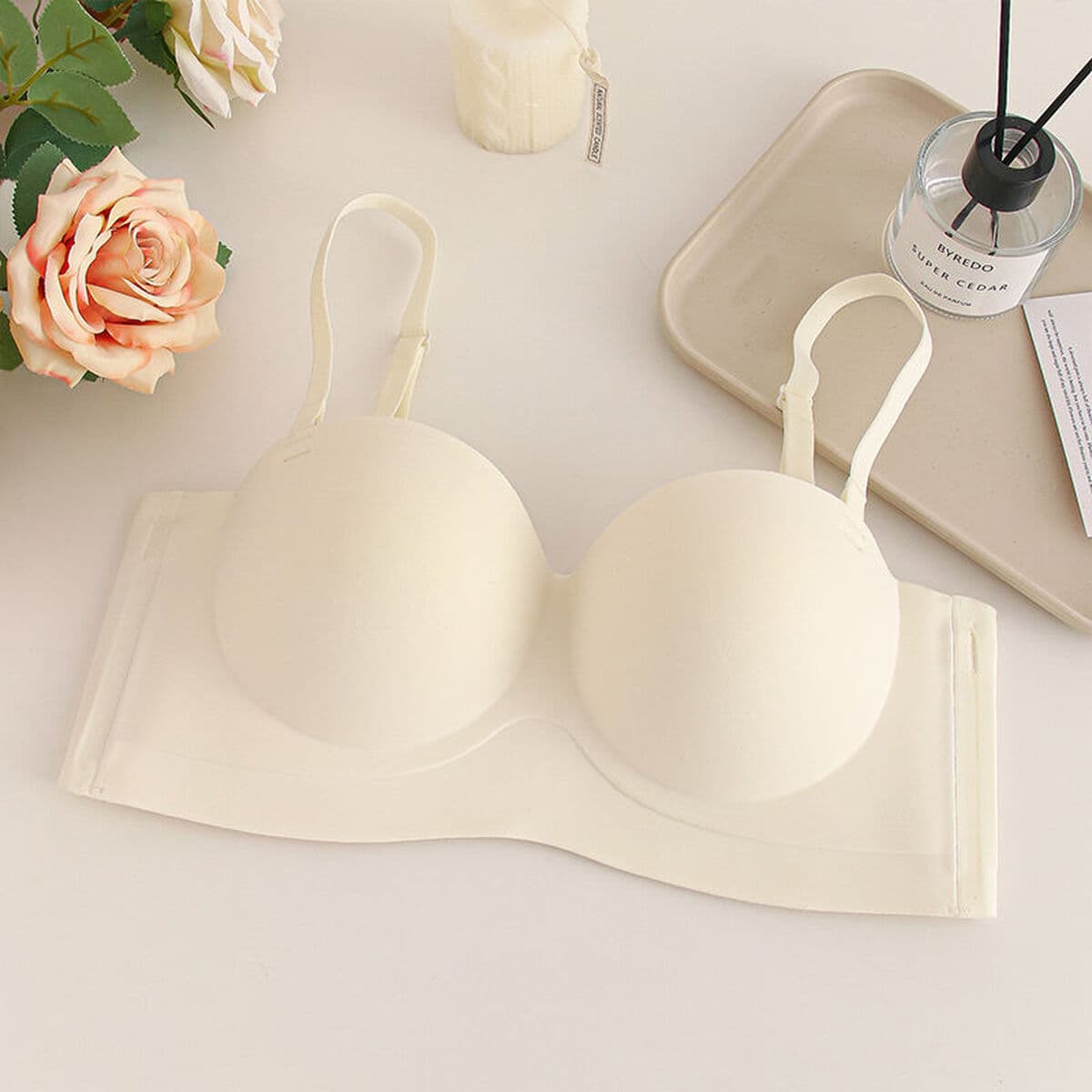 Цельное бесшовное нижнее белье для сбора маленькой груди, женское коллекционное верхнее белье, невидимый нескользящий...
