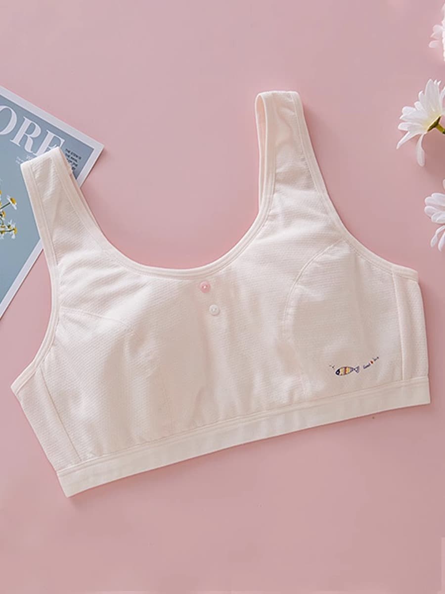 Нижнее белье для девочек Период развития Маленький жилет Женский студент Большой мальчик Хлопок Девочка Дети Младшая средняя...