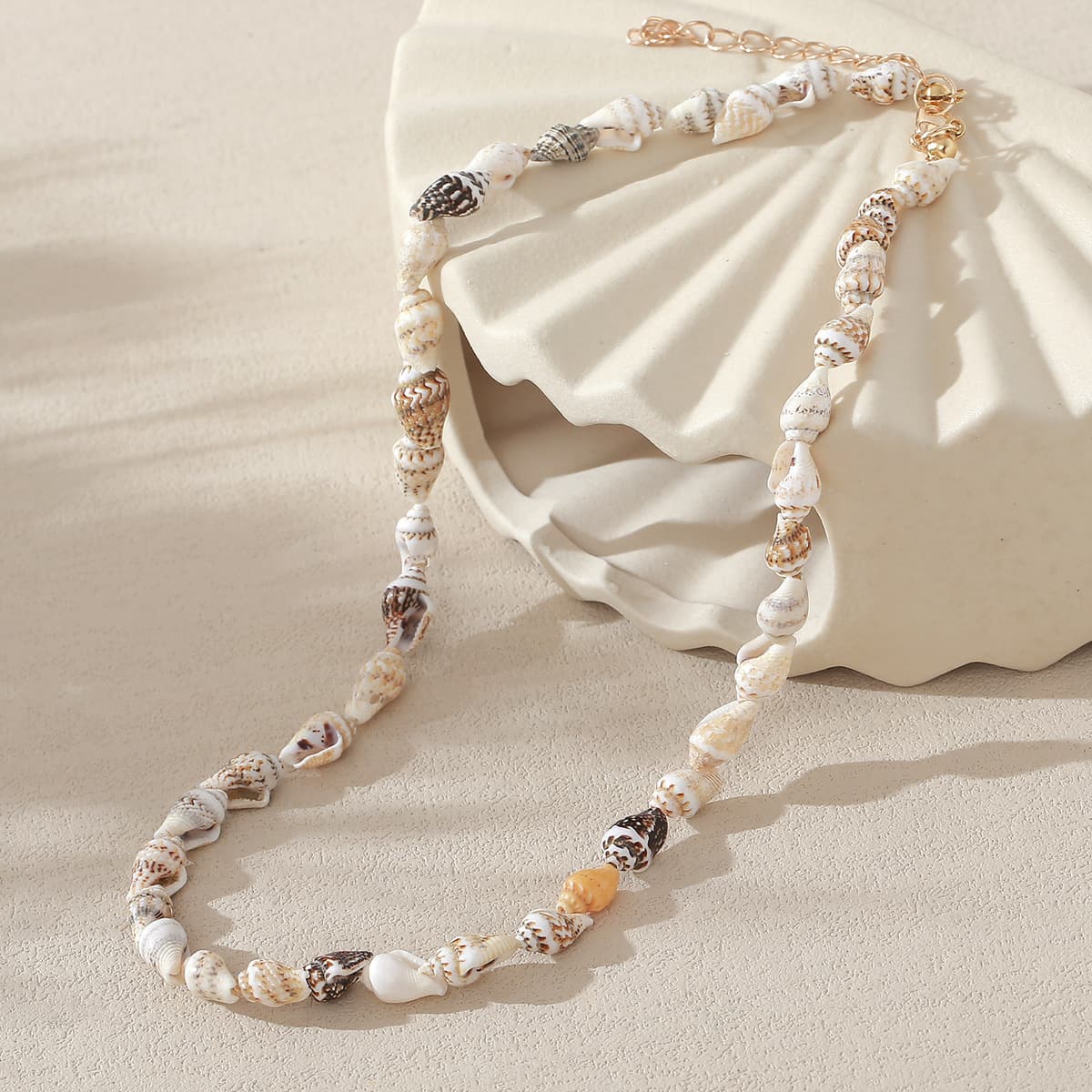 Европейское и американское трансграничное ювелирное ожерелье из бисера, пляжное ожерелье из натуральной ракушки,...