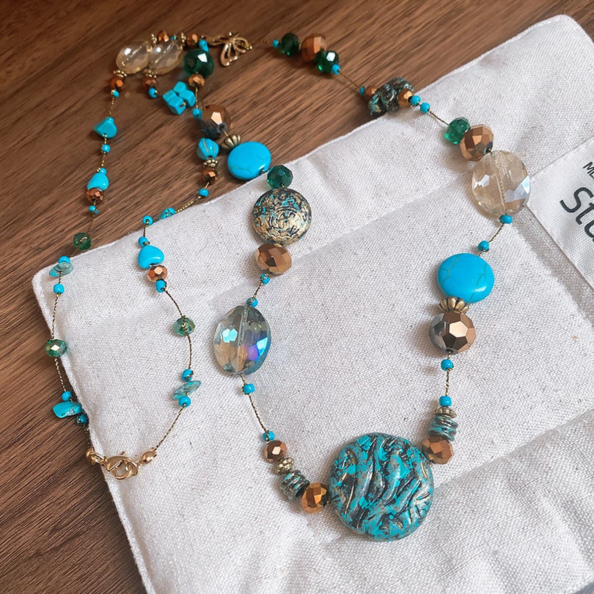 Богемное ожерелье из ракушек и бисера в стиле морского курорта, модная цепочка на ключицу, элегантное универсальное...