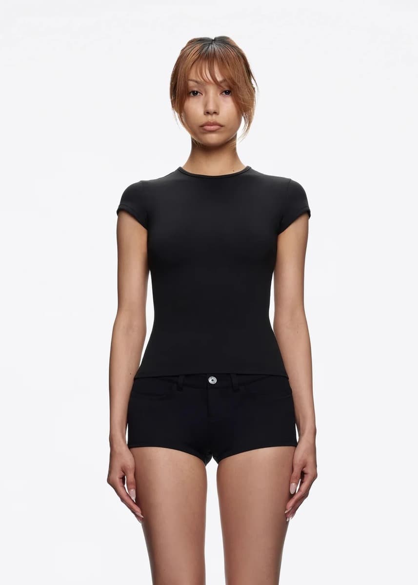 Пятно tankair Spice Girl для кожи обнаженная эластичная бодибилдс фитнес с маленькими летающими рукавами