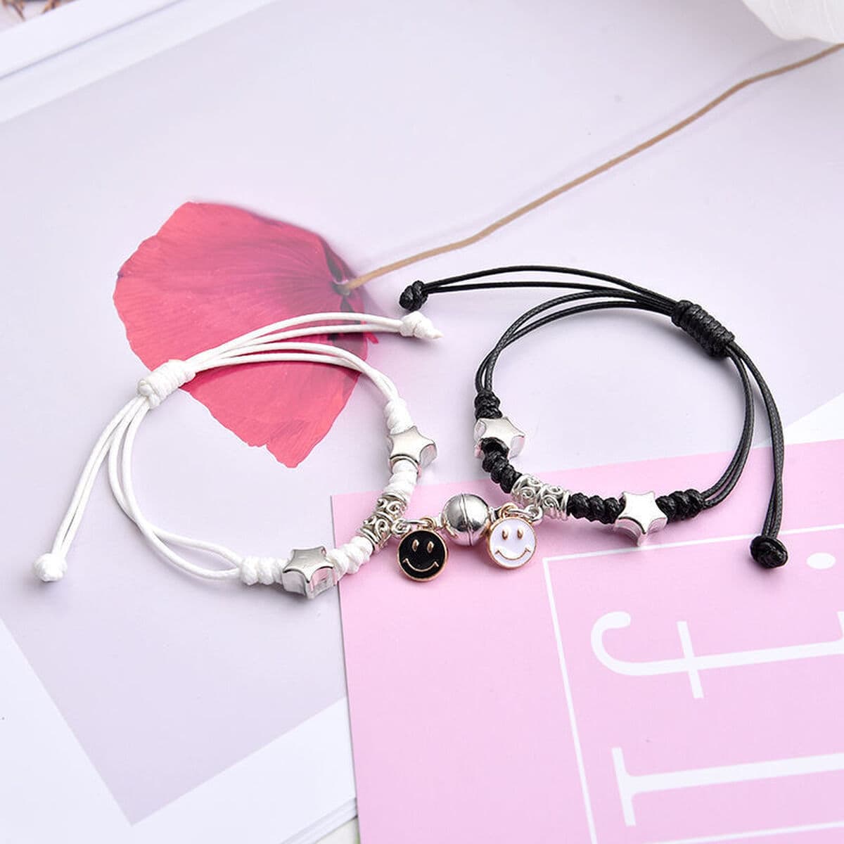 Магнитный пара сосать браслет для парня милый и свежий Подготовка пары BFF студент Ручная Веревка женский памятный подарок