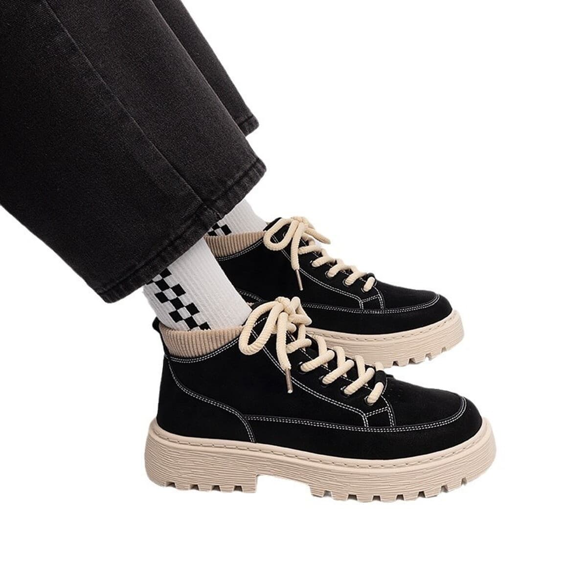 Универсальные теплые зимние ботинки на флисовой подкладке, новые, защищающие от холода, мужские снежные ботинки ZHQ-HY653-1