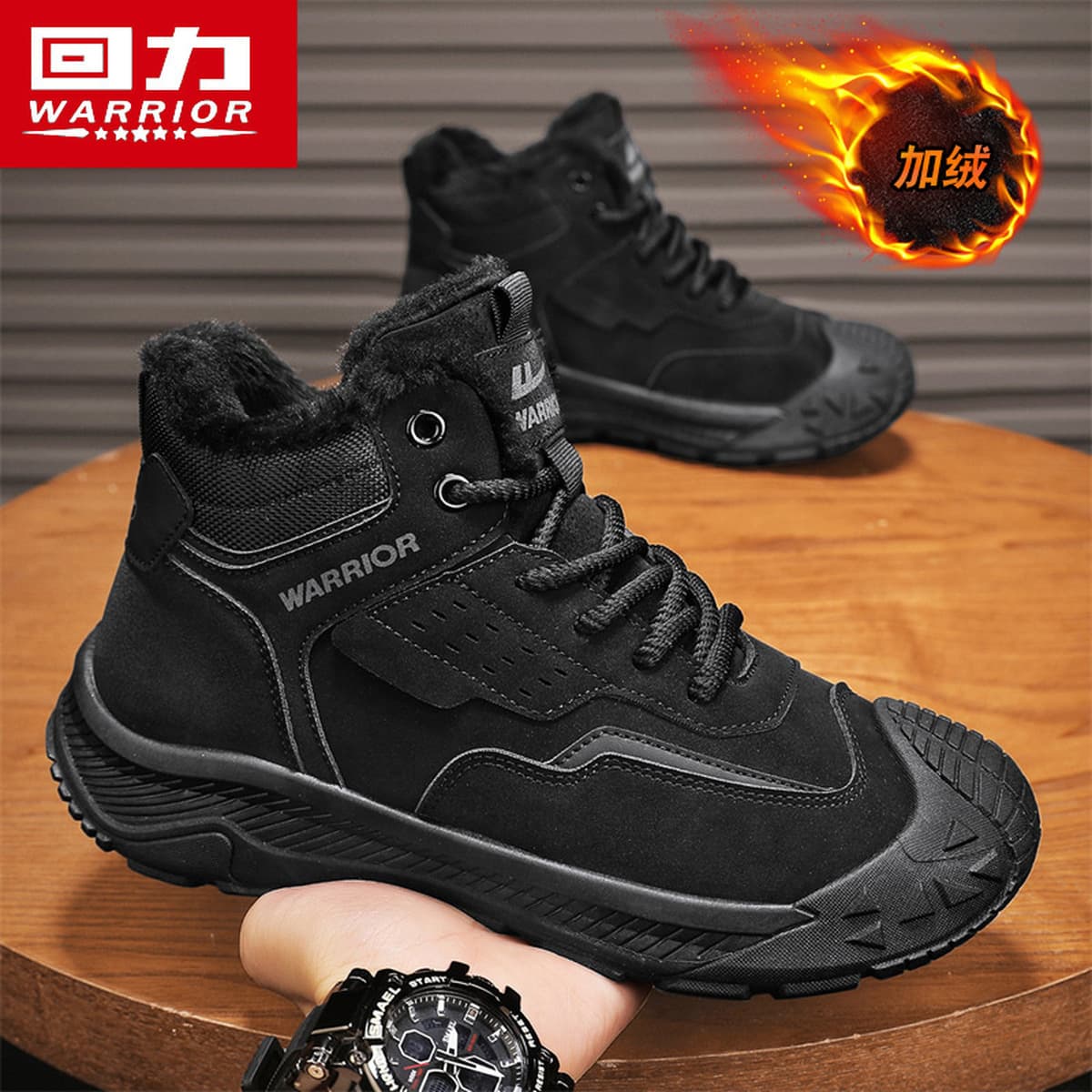 Назад мужская обувь зимой бархат утолщенный теплый хлопок обувь противоскользящая рыбалка на открытом воздухе альпинизм...