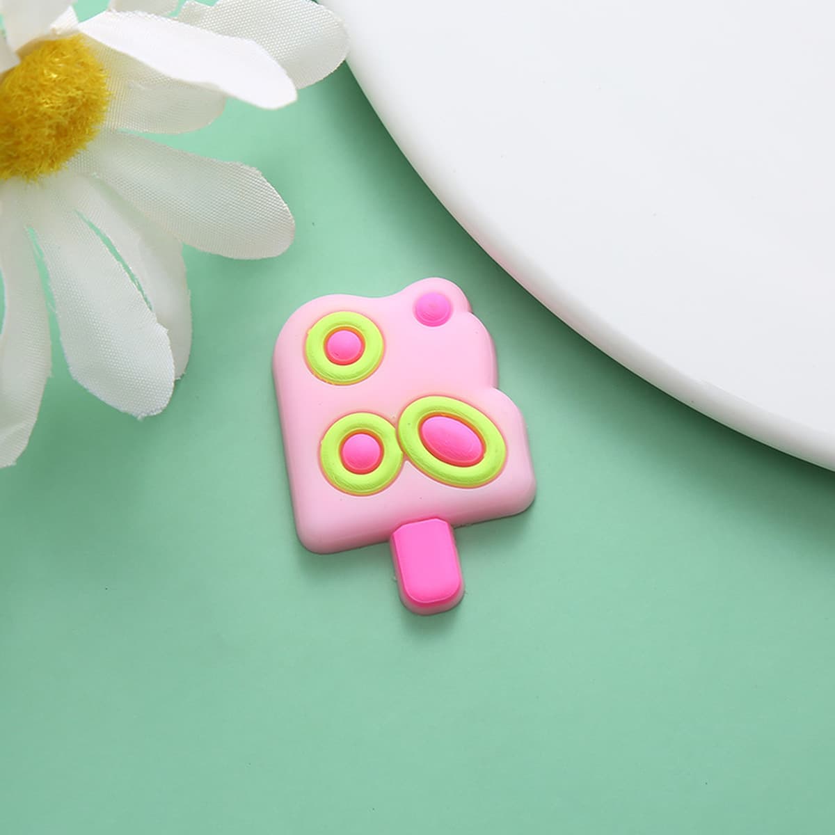 Креативные отверстия обувь аксессуары декоративные мультфильм милый мороженое ПВХ мягкие резиновые аксессуары для рукоделия...