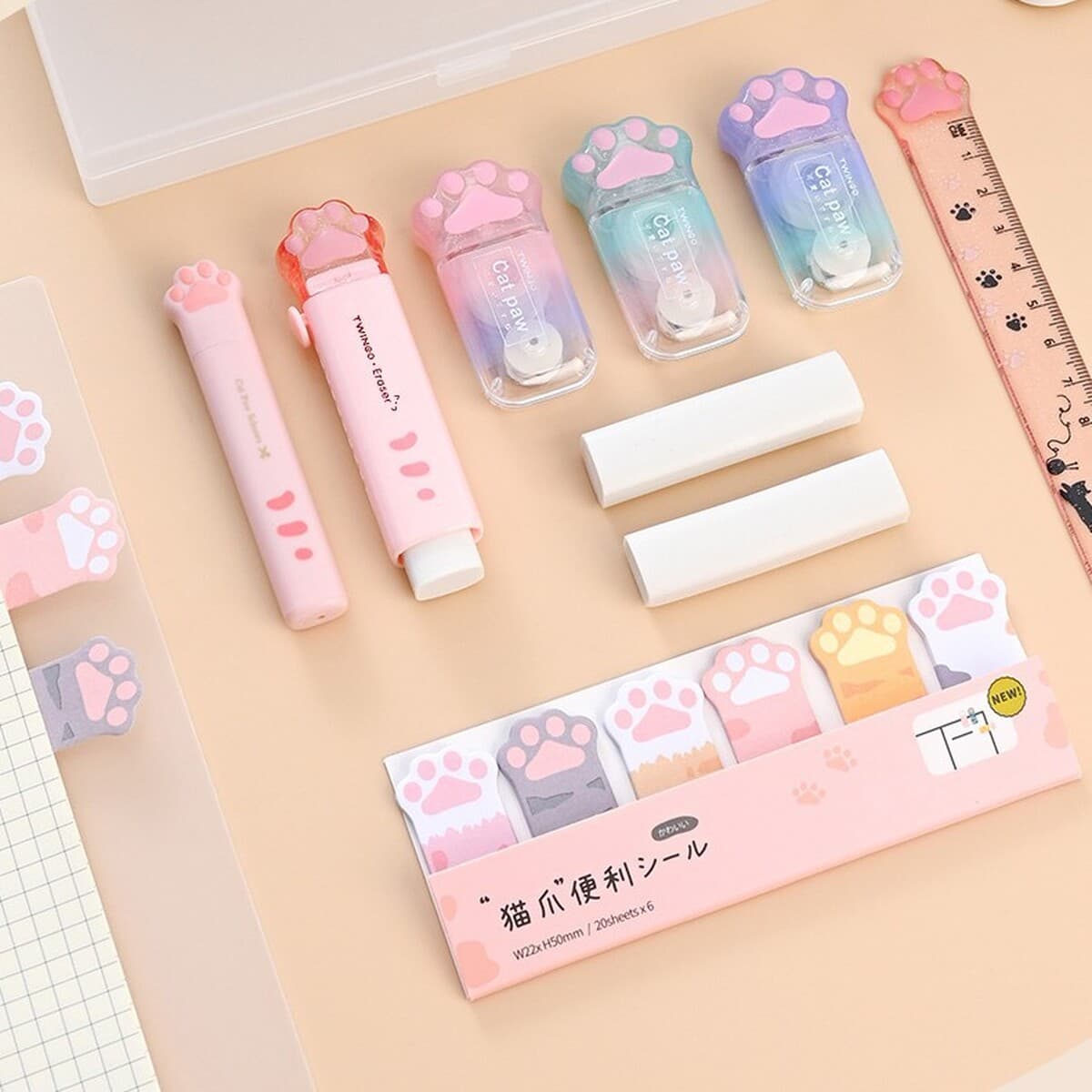 Практичный милый канцелярский костюм для начальной школы, Кошачий коготь, обучающая Подарочная коробка для мальчиков и...