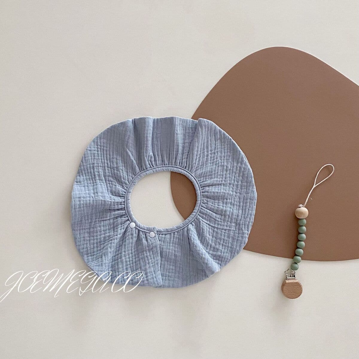 360-градусное детское полотенце для рта в скандинавском стиле 4 слоя чистой хлопчатобумажной пряжи для предотвращения рвоты...