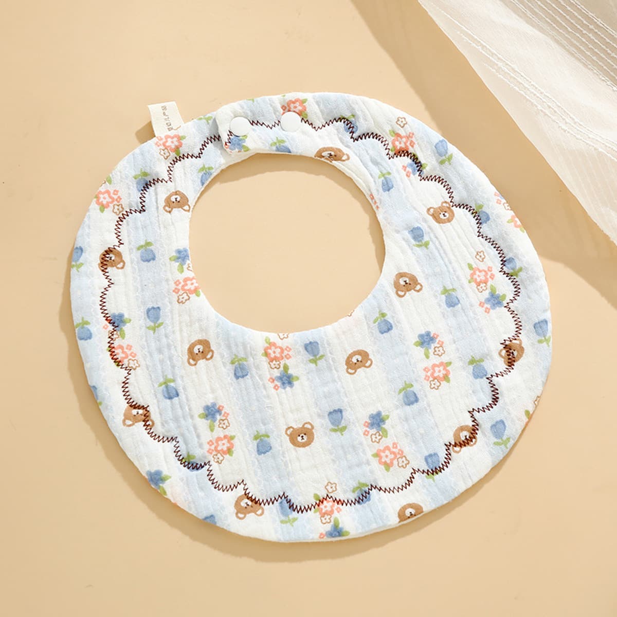 Детские нагрудники класса А, шестислойные круглые детские нагрудники с героями мультфильмов для новорожденных из чистого...