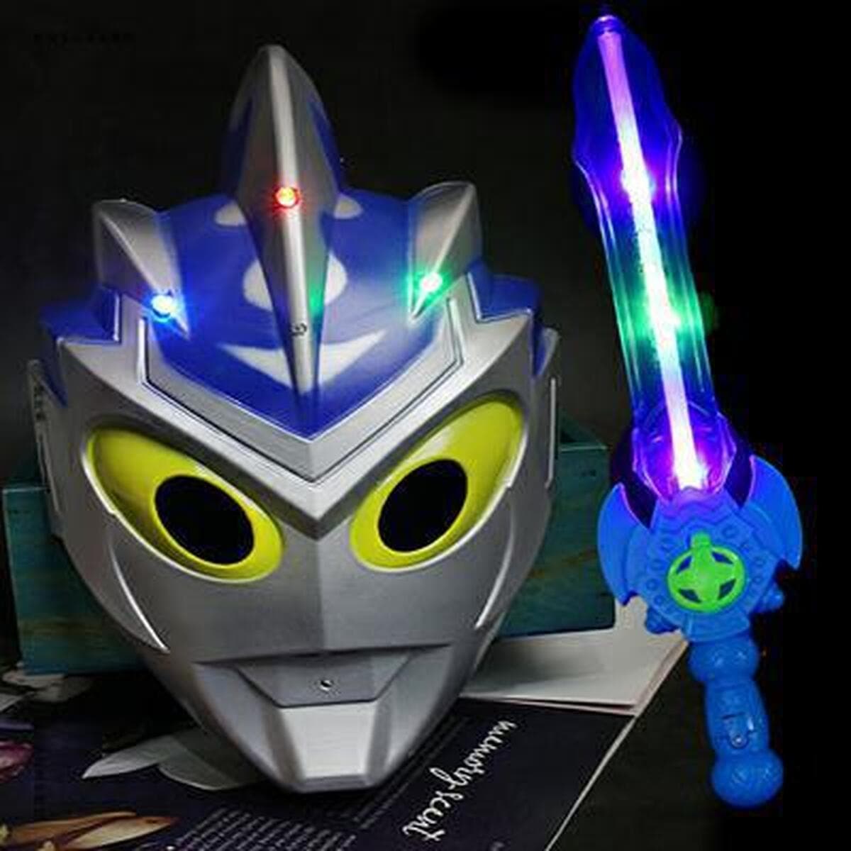 Меч-флэш, лазерная маска серии Ultra, детский меч-трансформер, светящаяся вспышка, пистолет, игрушечный меч для мальчиков