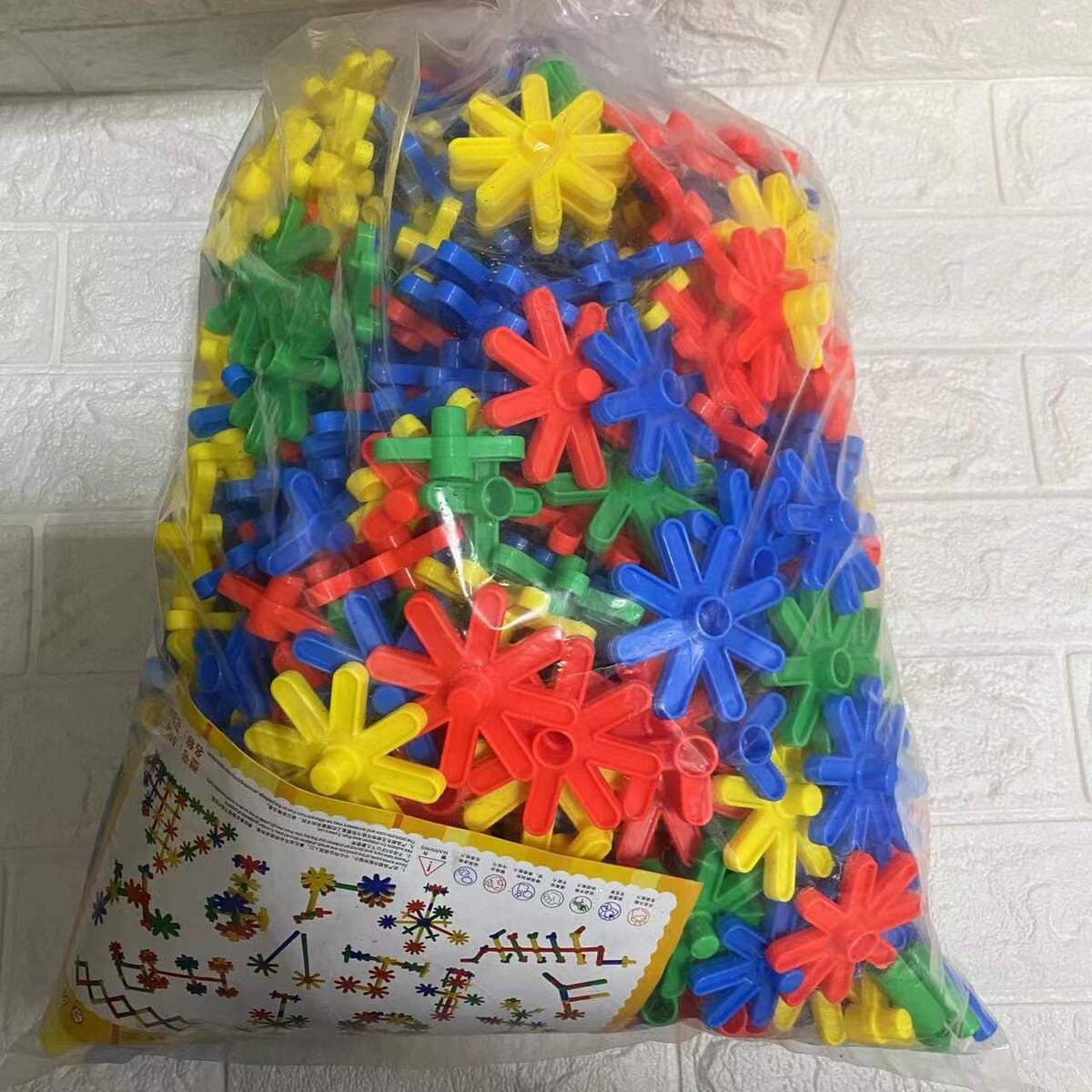 Детский сад оптом строительные блоки Детские игрушки оптом Настольные строительные блоки Снежинка строительные блоки Игрушки...