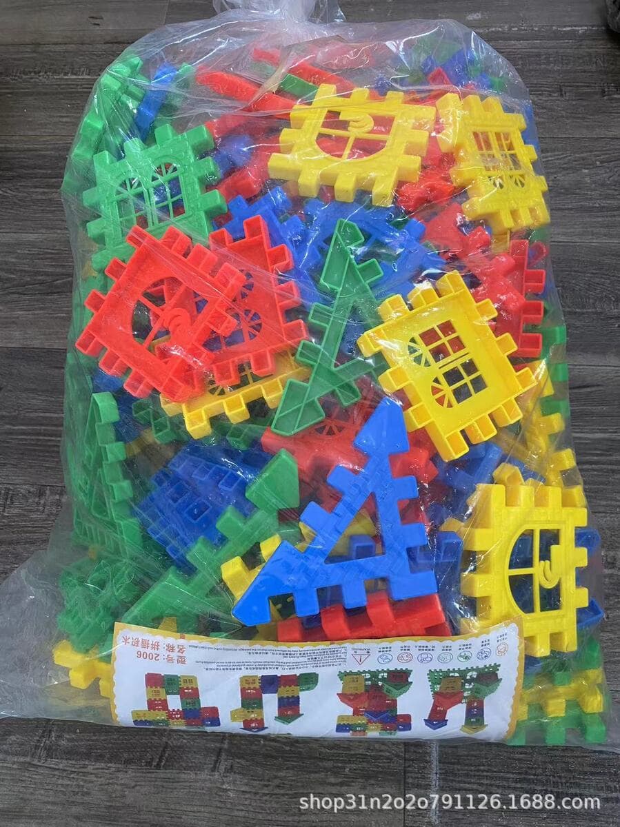 Детский сад оптом строительные блоки Детские игрушки оптом Настольные строительные блоки Снежинка строительные блоки Игрушки...