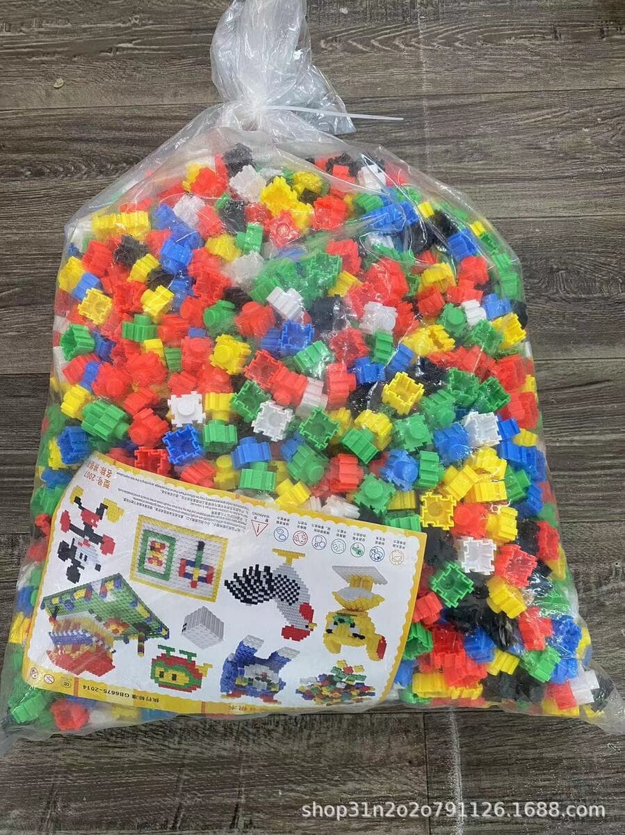 Детский сад оптом строительные блоки Детские игрушки оптом Настольные строительные блоки Снежинка строительные блоки Игрушки...