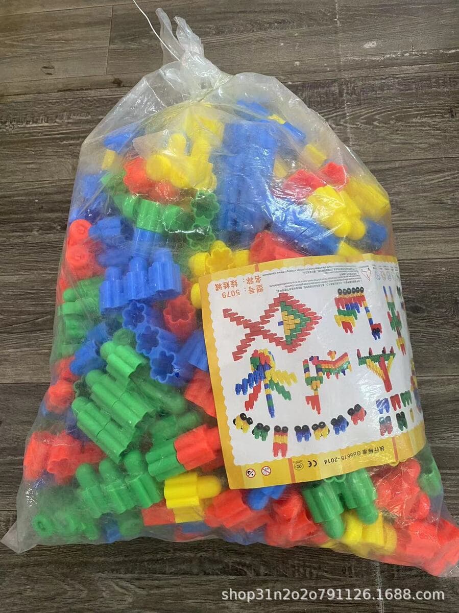 Детский сад оптом строительные блоки Детские игрушки оптом Настольные строительные блоки Снежинка строительные блоки Игрушки...