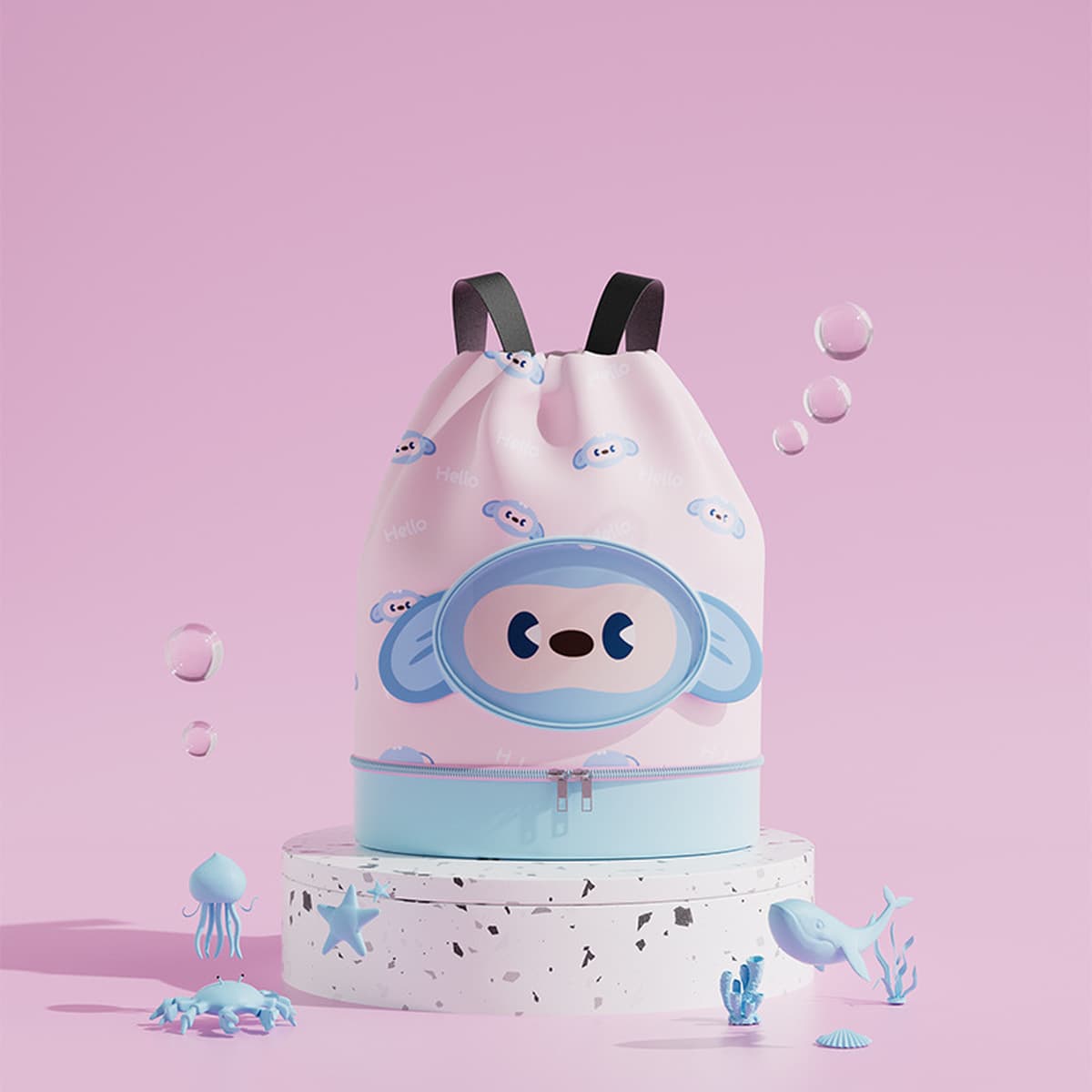 Летний мультфильм детская сумка для купания сухая и влажная отделка с обувным купальником сумка для хранения сумка дорожная...