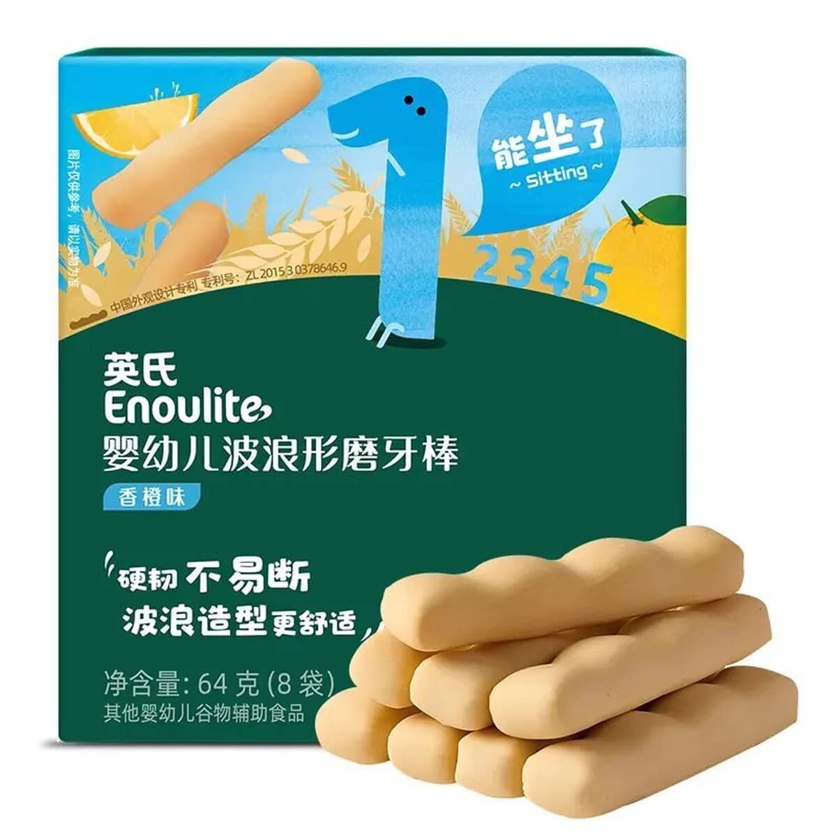 Прикорм для младенцев Ying's: жевательные палочки для прорезывания зубов, твердые печенья с высоким содержанием кальция и...