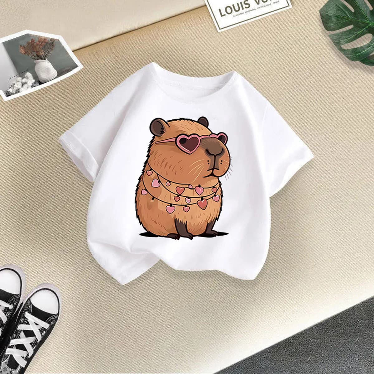 Новые летние футболки с коротким рукавом и мультяшным принтом для мальчиков и девочек 2026 года, повседневные топы для...