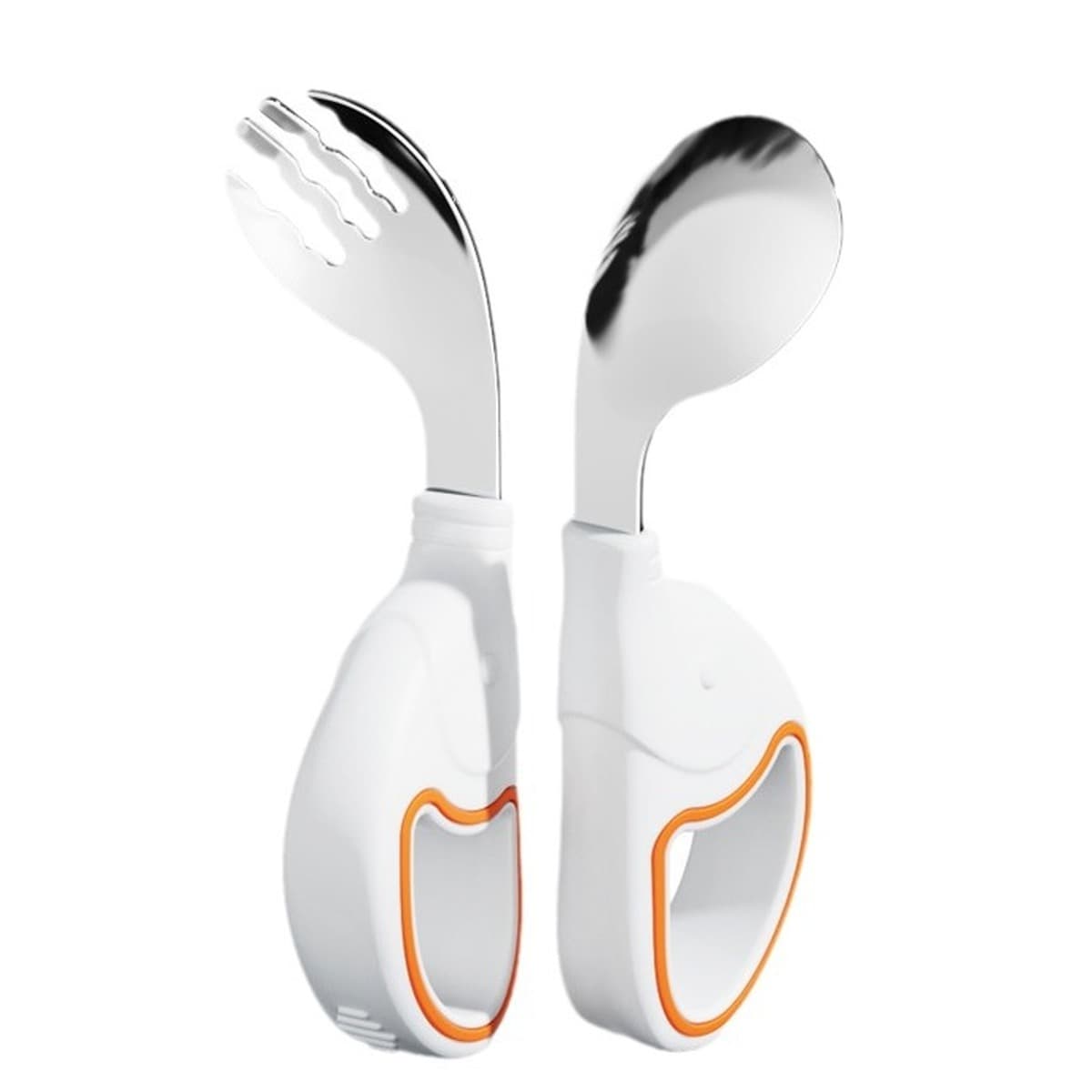 Детская ложка из нержавеющей стали кольцо вилка ложка набор тренировочная ложка