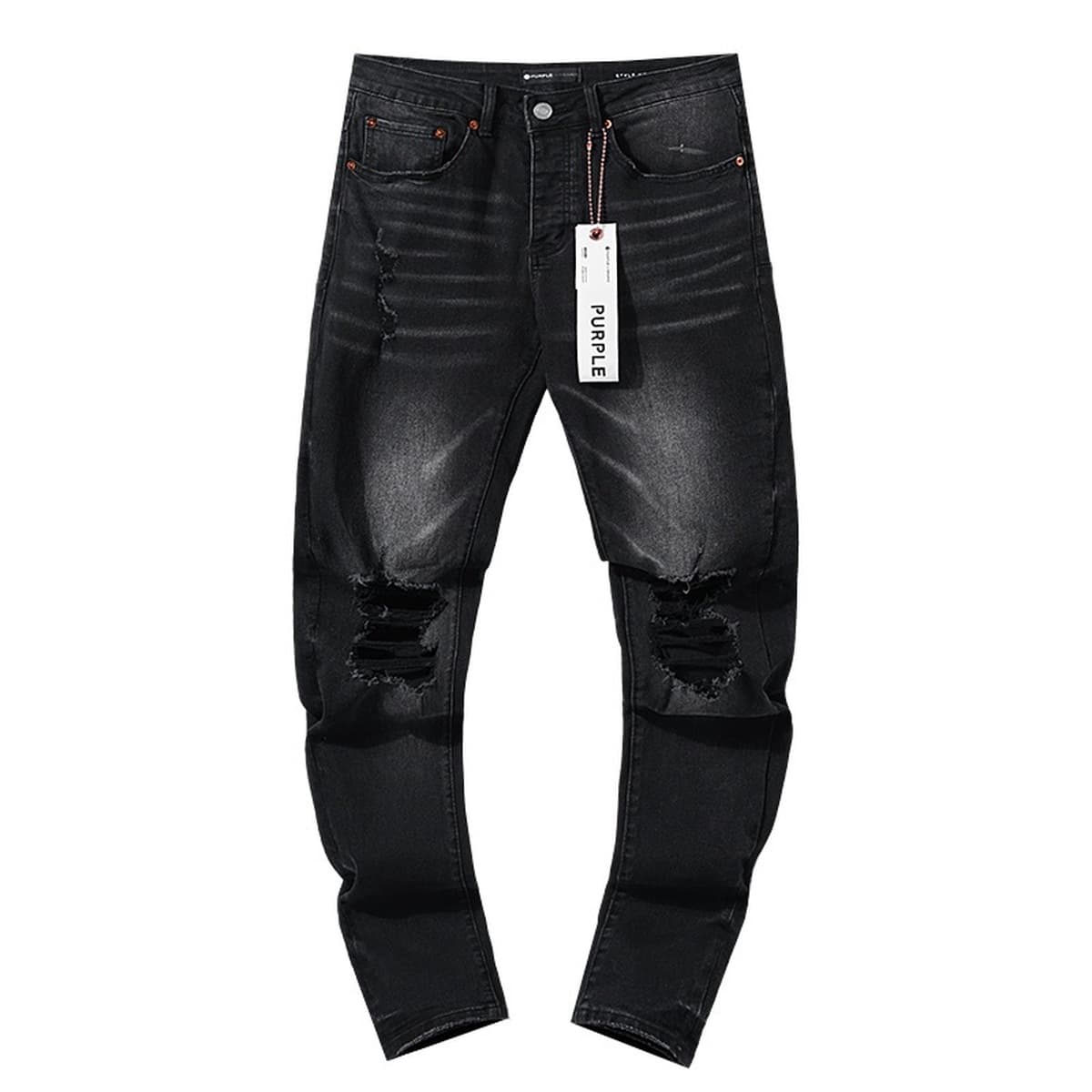 Трансграничная оптовая продажа Purple в американском стиле High Street дыра патч тренд ретро прямой amiri джинсовые брюки...