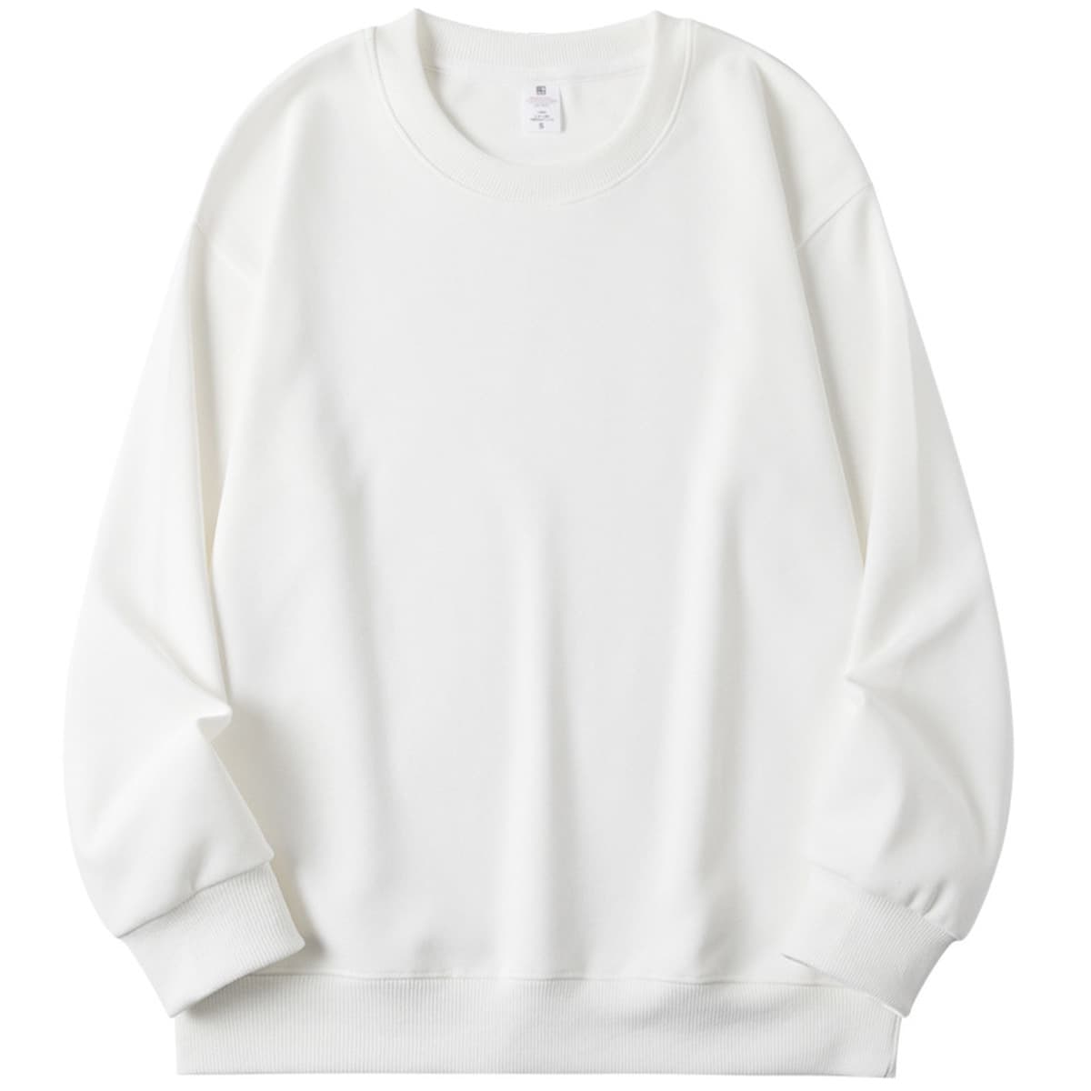 Мягкий и комфортный! Мужская толстовка с круглым вырезом и спущенной линией плеч, из плотного китайского хлопка (420 г), с...