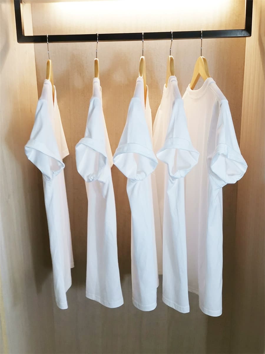 200 г японская тяжелая хлопковая футболка с короткими рукавами для мужчин и женщин сплошной цвет белый мужской пустой...