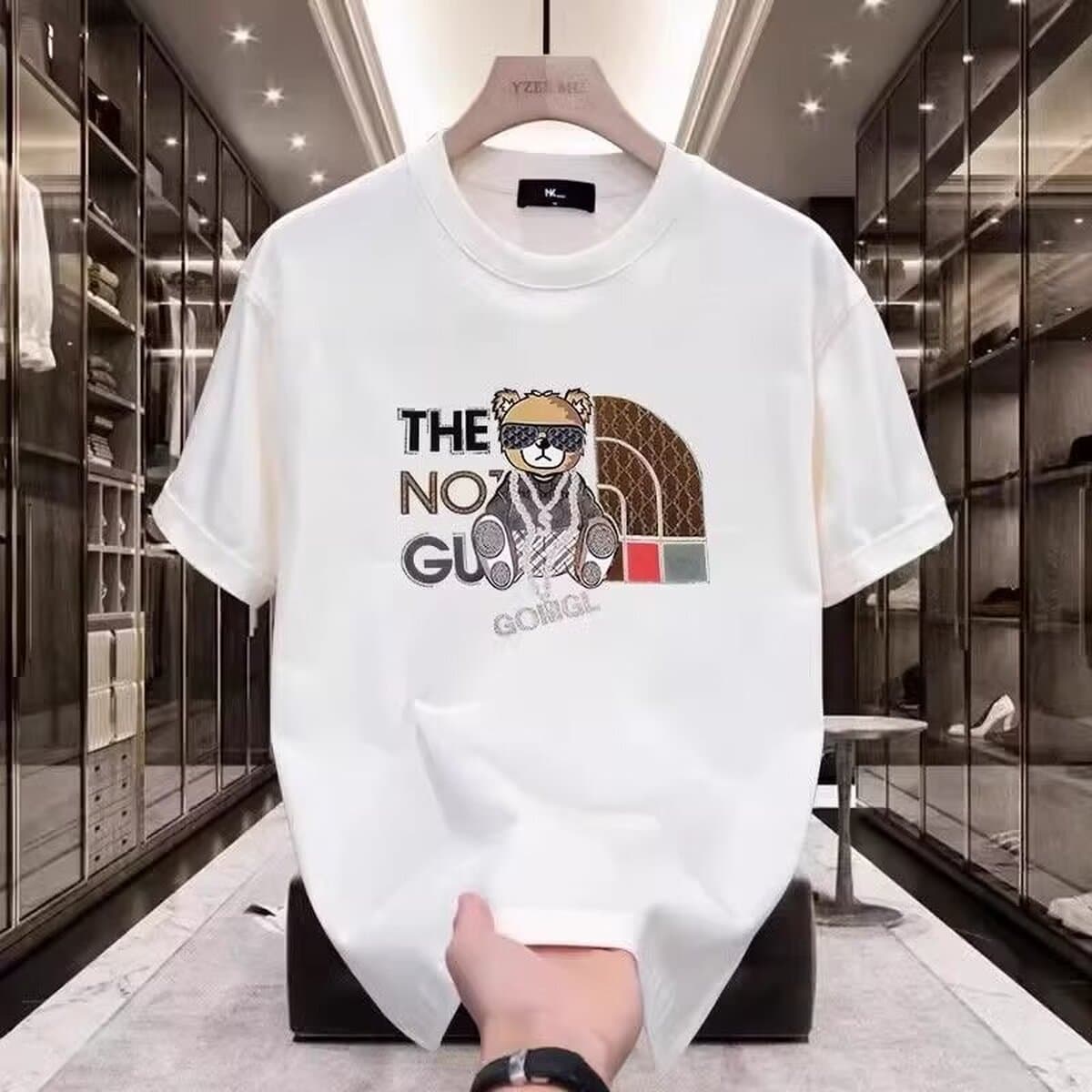 С короткими рукавами мужской красный прилив бренд летом американская красавчик красавчик футболка для юношей и девушек tins...