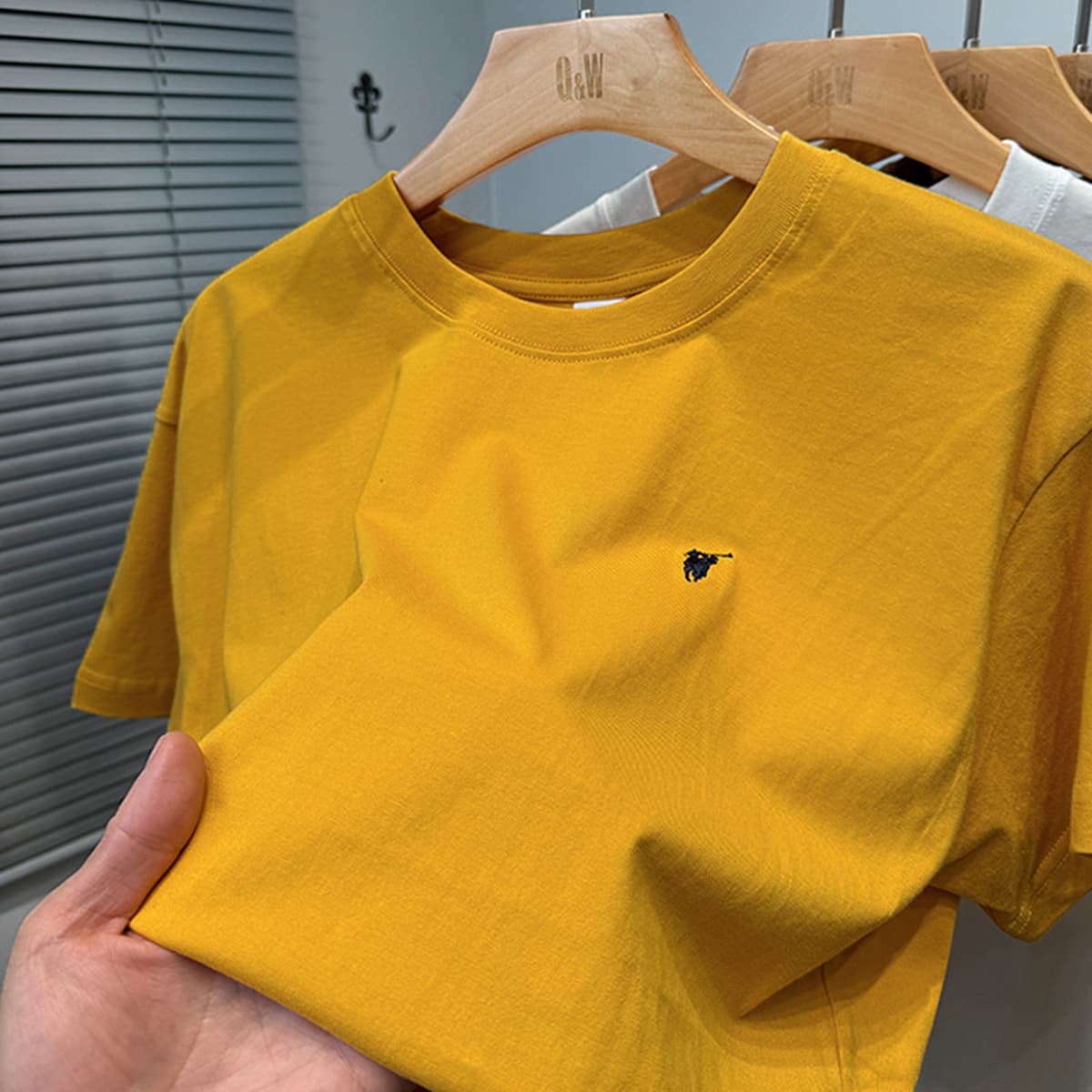 Мужская летняя футболка из чистого хлопка Paul премиум-класса, короткий рукав, свободный крой, круглый вырез, однотонная,...