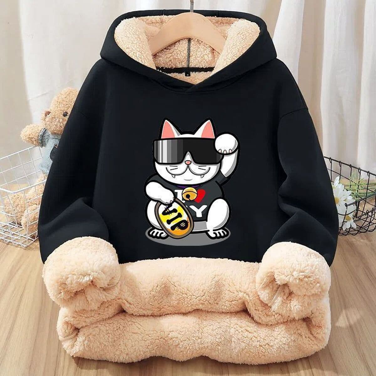 Зимний супер толстый мужской свитер с капюшоном из овечьей шерсти Молодежный Универсальный красивый теплый жакет...