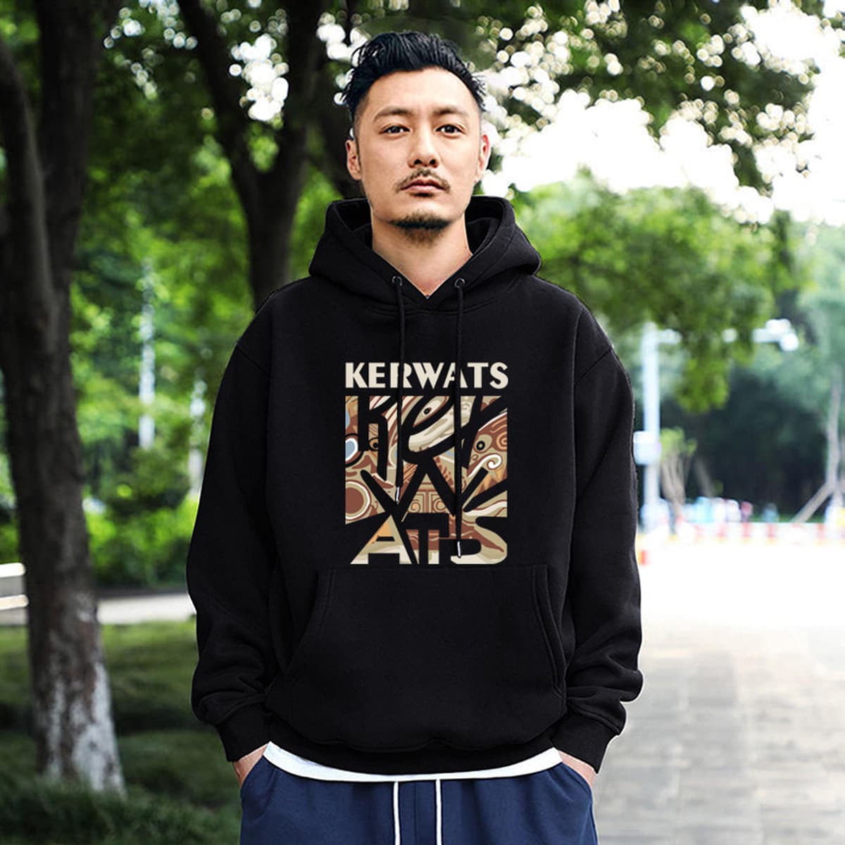 Новый тяжелый свитер с капюшоном, Мужская модная Свободная куртка в гонконгском стиле, Студенческая верхняя Модная брендовая...