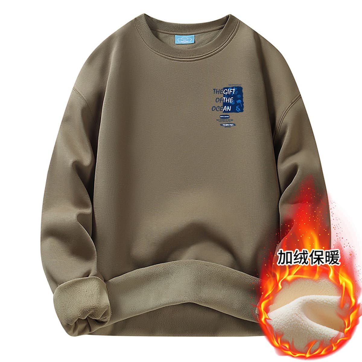 Осенние и зимние мужские толстовки с капюшоном, на флисовой подкладке, модные брендовые, молодежная повседневная одежда,...