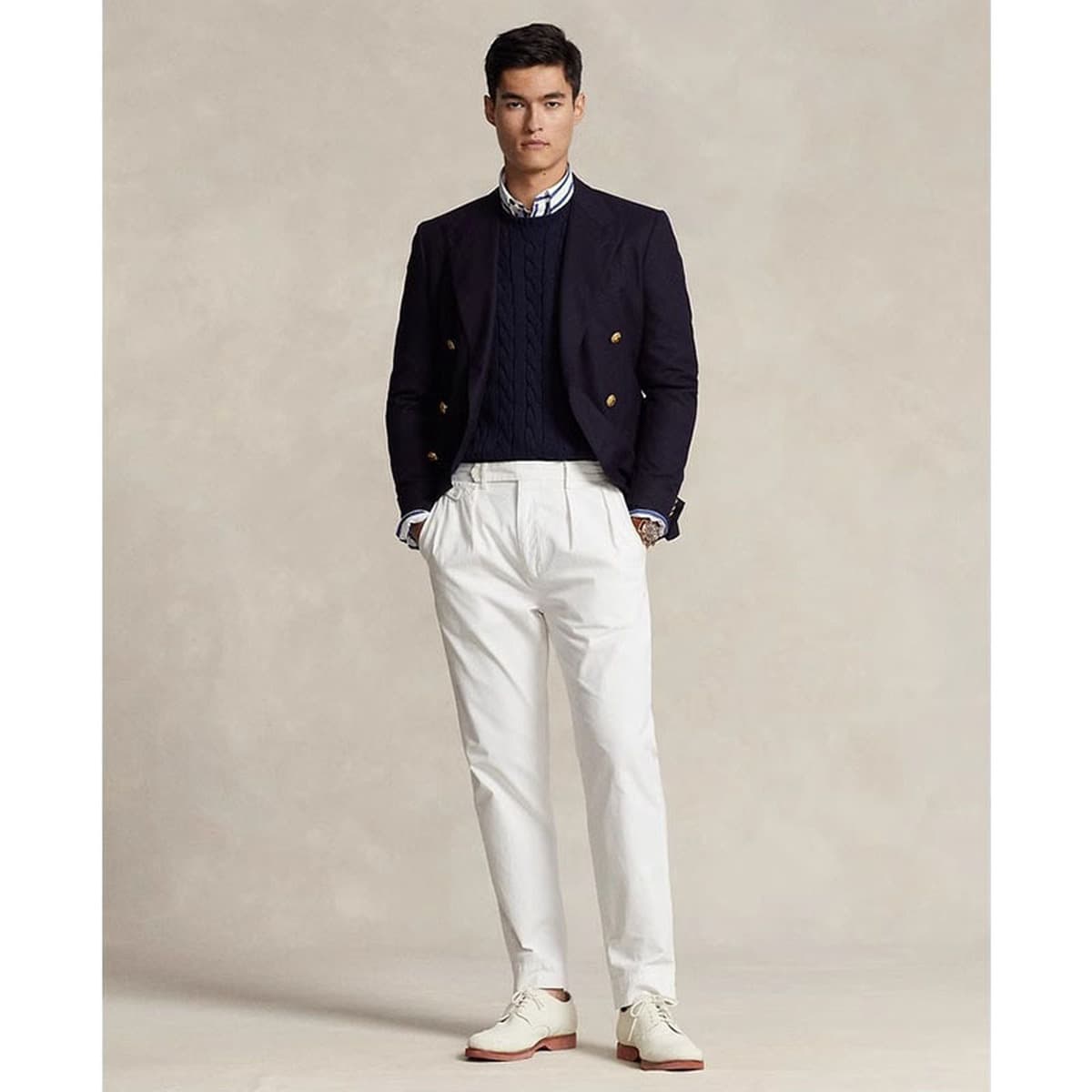 RL Rolf та же пони логотип Пол с вышивкой с круглым вырезом свитер мужской осень-зима теплая пара свитер