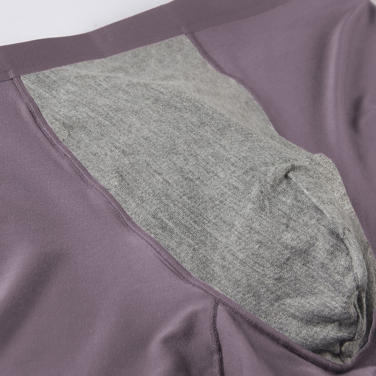 Графеновая промежность Мужские угловые брюки Модаль Бесшовные трусики Мужские шорты средней талии Четыре угловых брюки