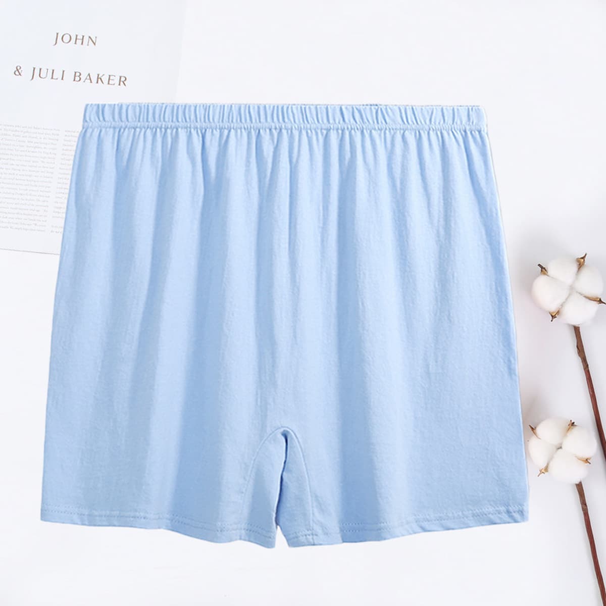 Нижнее белье для среднего и пожилого возраста, мужские хлопковые боксеры с высокой талией, большие размеры, свободные...